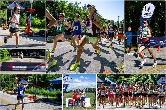 2024 USATF 1 Mile collage